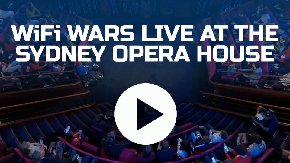 <b>WiFi Wars Live at the Sydney Opera House - 360 Video</b><p>Join Steve and Rob live on stage at the Sydney Opera House for a very special WiFi Wars</p>